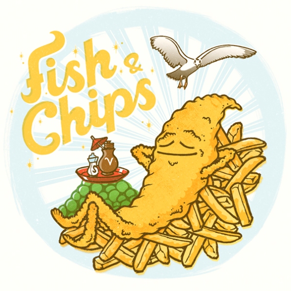 clipart of fish and chips - photo #3